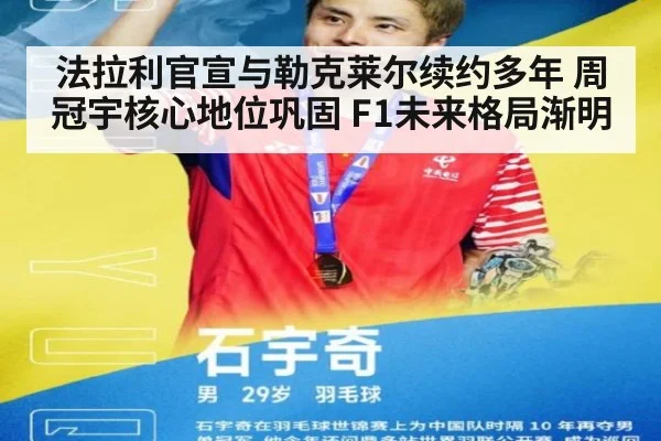 法拉利官宣与勒克莱尔续约多年 周冠宇核心地位巩固 F1未来格局渐明